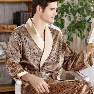 Soft Shiny Printed Robes