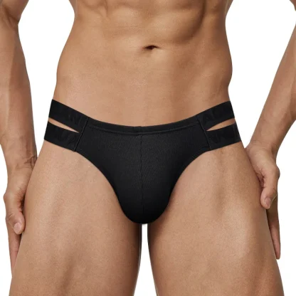 Double Waist Strap Solid Brief - Image 2