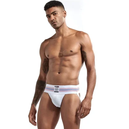 Striped Print Athletic Jockstrap - Image 8