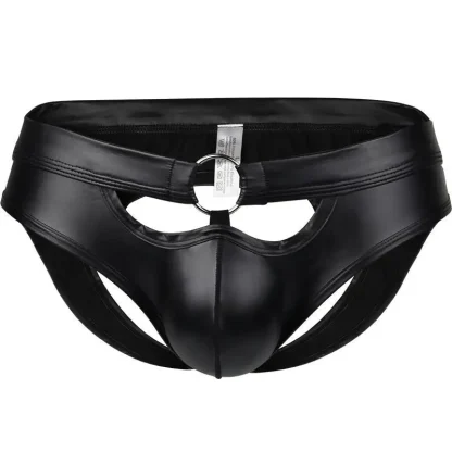 Ring Front Decor Black Jockstrap - Image 2