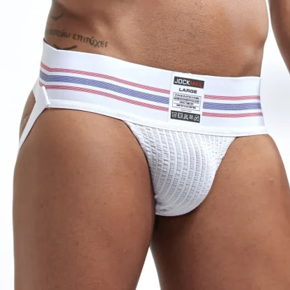 Striped Print Athletic Jockstrap