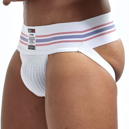 Striped Print Athletic Jockstrap - Image 2