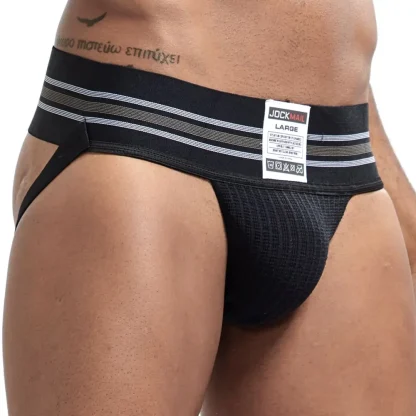 Striped Print Athletic Jockstrap - Image 3