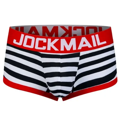 Backless Men's Striped Jockstrap - Image 8