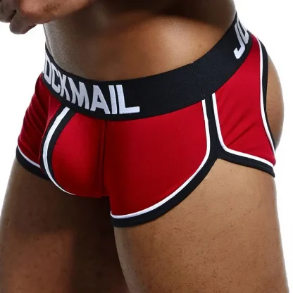 Backless Men's Striped Jockstrap - Image 10