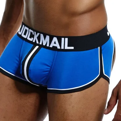 Backless Men's Striped Jockstrap - Image 12