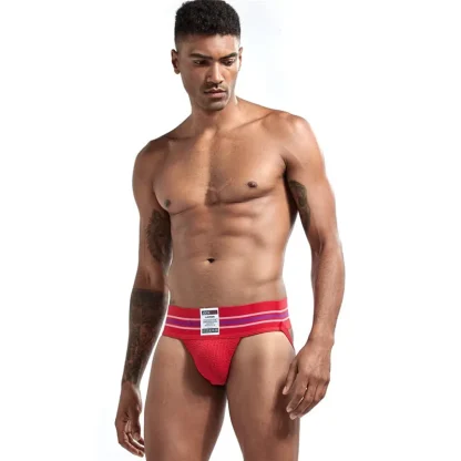 Striped Print Athletic Jockstrap - Image 11