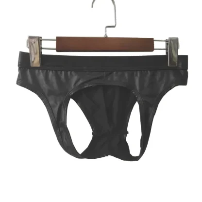 Ring Front Decor Black Jockstrap - Image 4