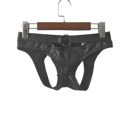 Ring Front Decor Black Jockstrap - Image 3