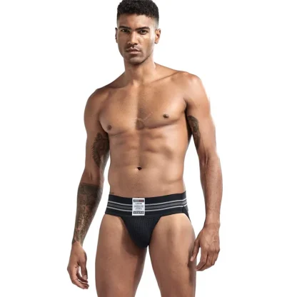 Striped Print Athletic Jockstrap - Image 9