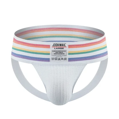 Multicolored Striped Hot Jockstrap