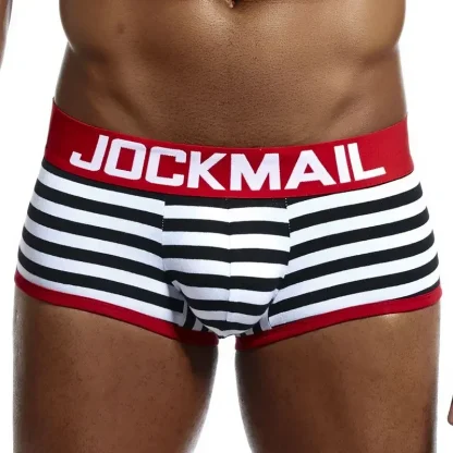 Backless Men's Striped Jockstrap - Image 3