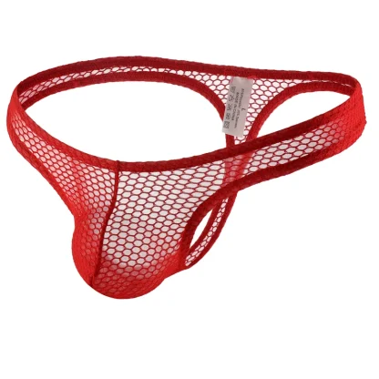 Fishnet Plain Color Thongs