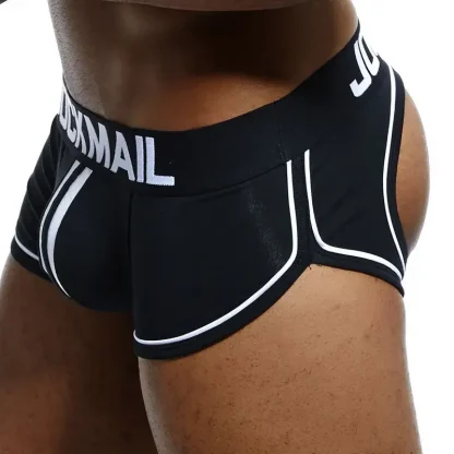 Backless Men's Striped Jockstrap