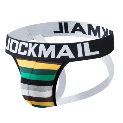 Multicolored Striped Athletic Jockstrap - Image 2