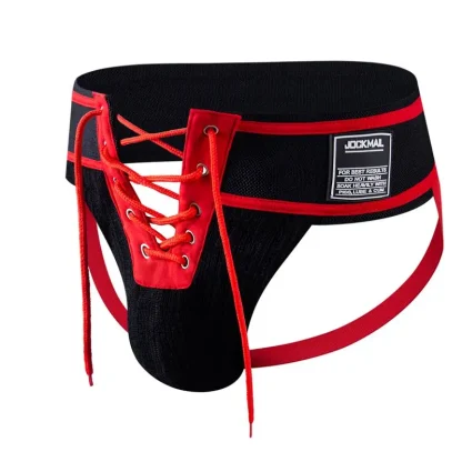 Lace-up Front Men's Jockstrap - Image 2