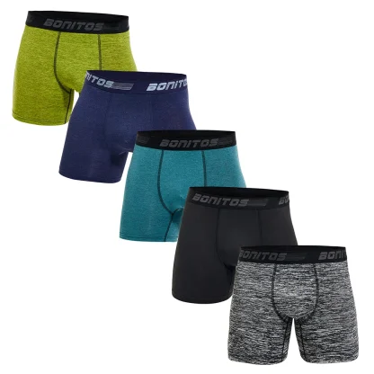 Athletic 5 Pieces Men's Boxer Briefs - Image 2