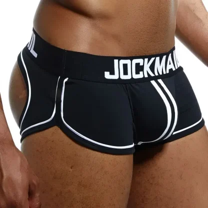 Backless Men's Striped Jockstrap - Image 2