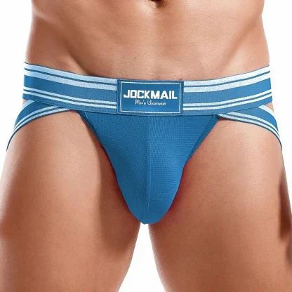 Two Tone Striped Sexy Jockstrap - Image 10